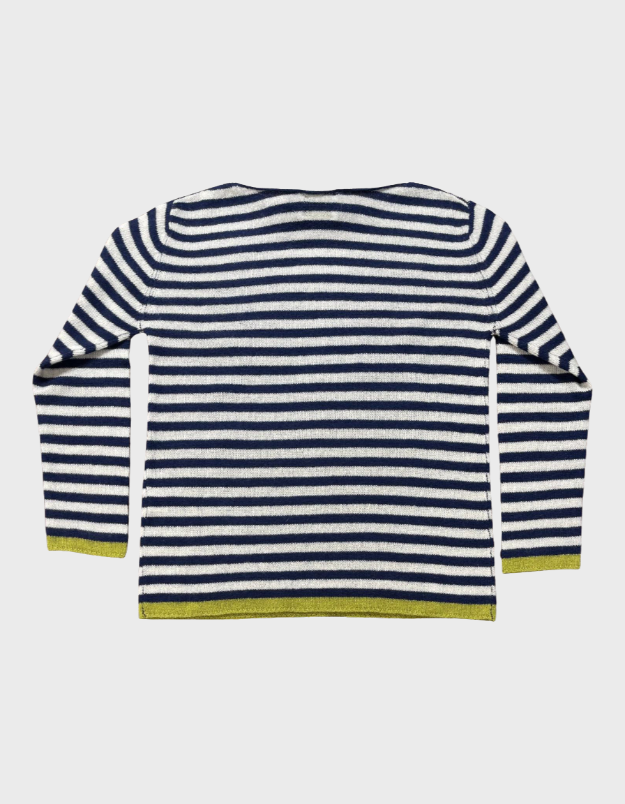 BE YOU GERALDINEALASIO Maglia Benedicta blu/bianco 