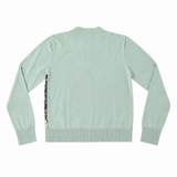 INBEDWITHYOU Cardigan donna Geometric fantasia floreale in cotone e seta 