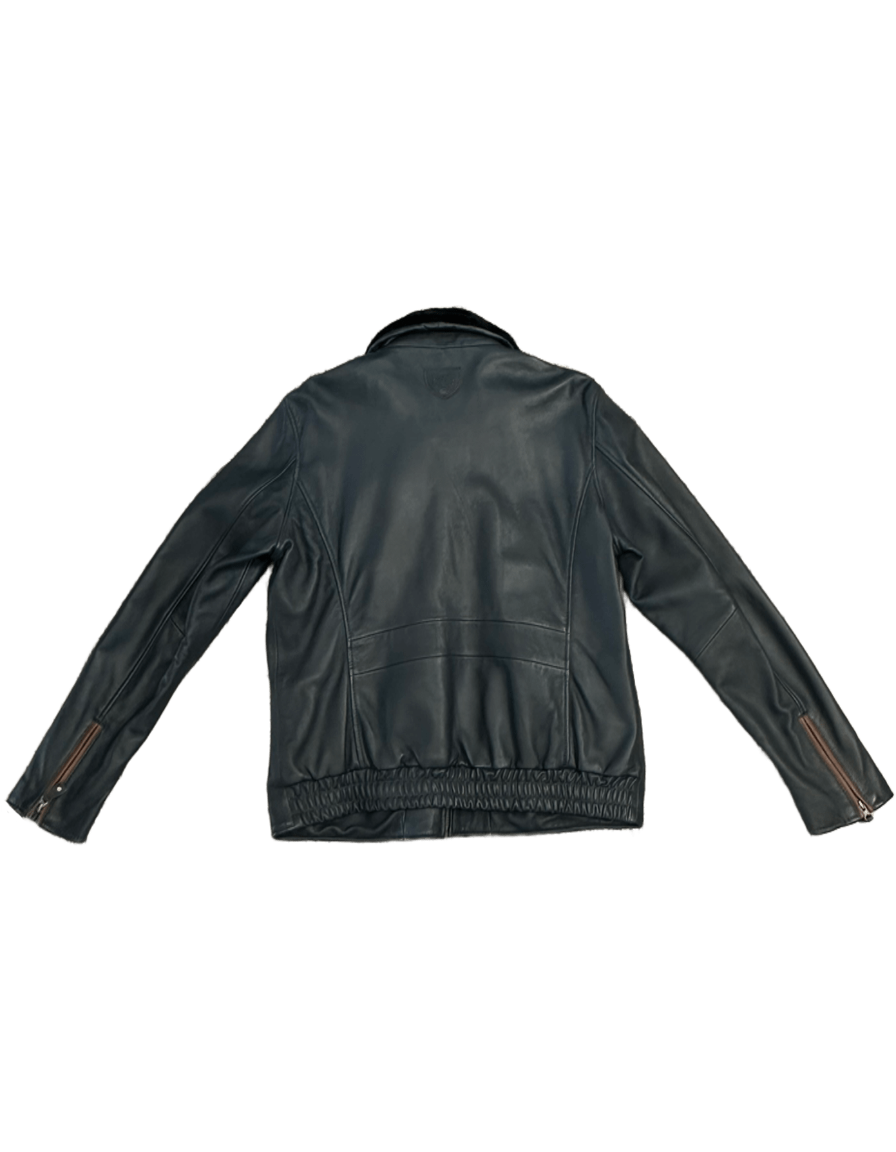 AIR FORCE Giacca pelle Lecluse navy 