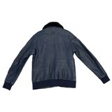 STEVE MCQUEEN Giacca pelle John3 Royal Blue 