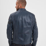 DAYTONA 73 Giacca in pelle uomo Walkor blu 