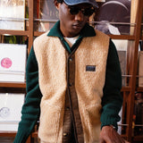 INTHEBOX Gilet orsetto bottoni beige 