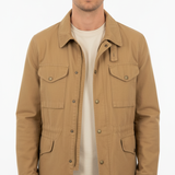 MANIFATTURA CECCARELLI Field Jacket uomo in cotone camel 