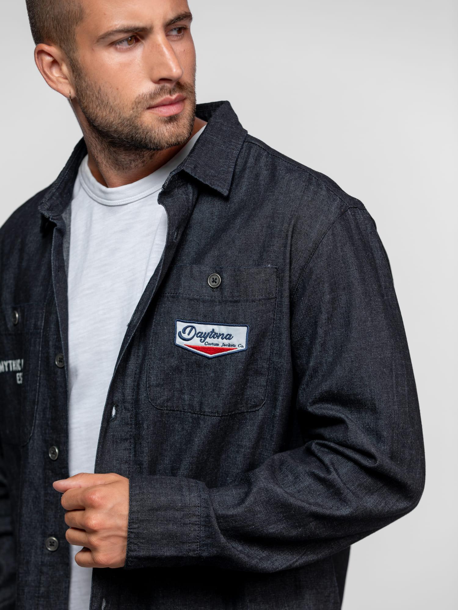 DAYTONA 73 Camicia uomo in denim Abril 