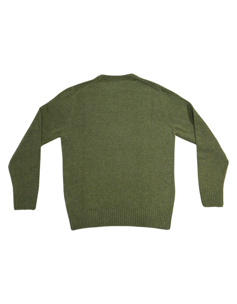 FRANCESCO PIERI MAGLIERIA Maglia girocollo Patrick in misto lana verde 