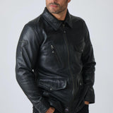 STEVE MCQUEEN Giacca uomo in pelle Sedwick 
