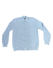 Maglia modello Philip con zip in cotone azzurro
