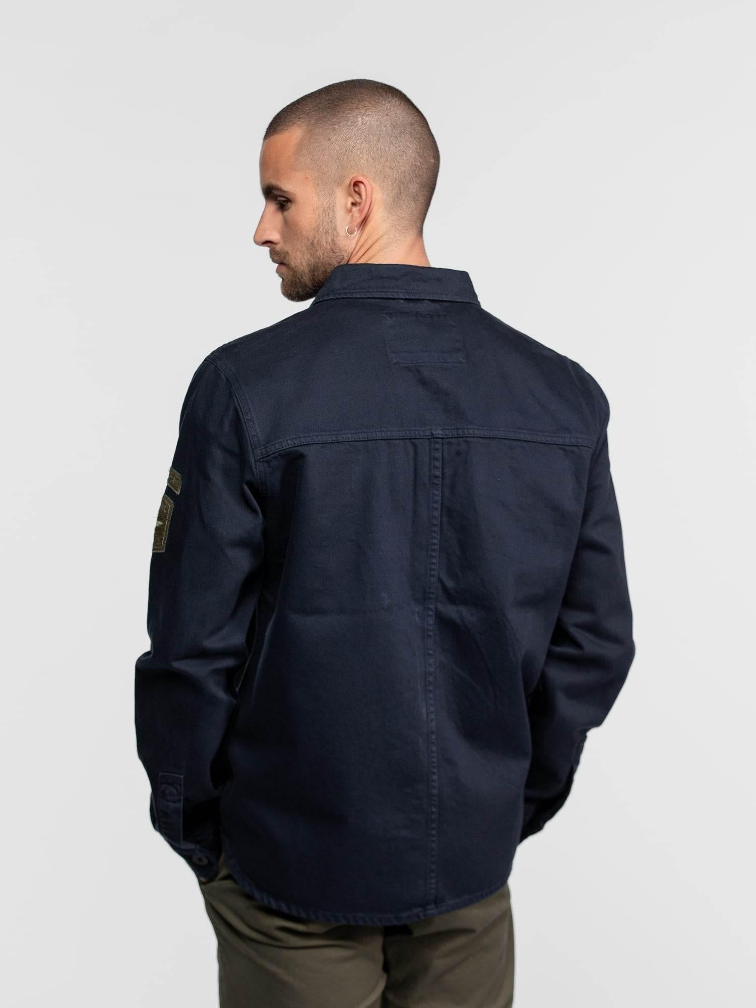 DAYTONA 73 Giacca uomo in denim blu Jefbull 