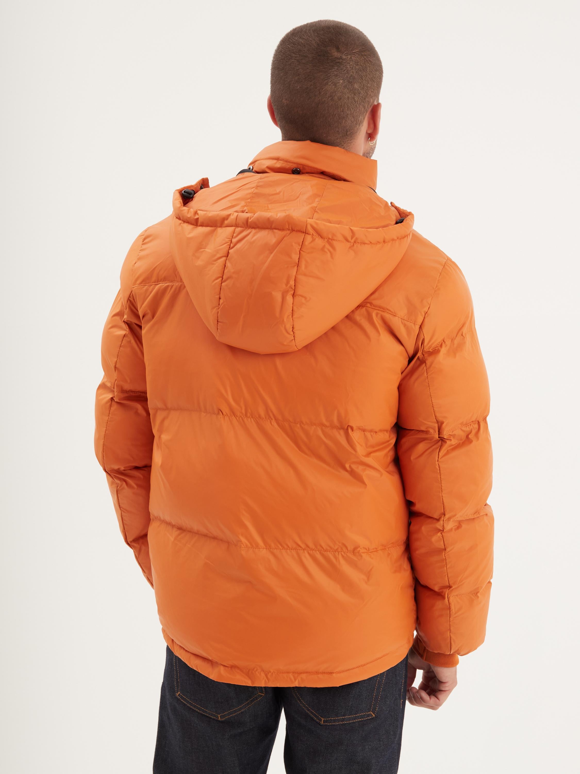 DAYTONA 73 Piumino uomo in nylon arancione Denisson 