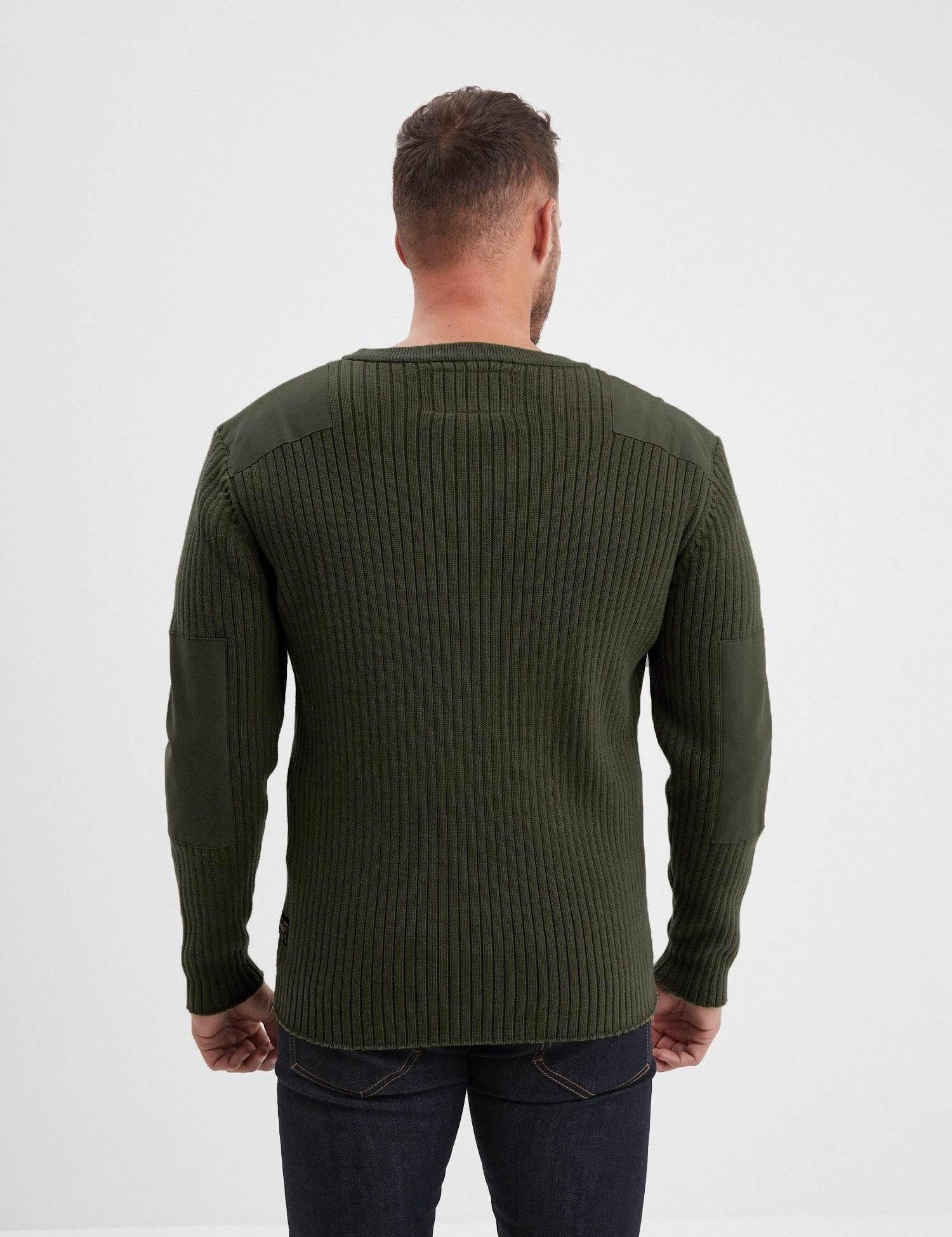DAYTONA 73 Maglia uomo Basset girocollo verde militare 