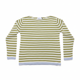 BE YOU GERALDINEALASIO Maglia Benedicta verde/bianco 