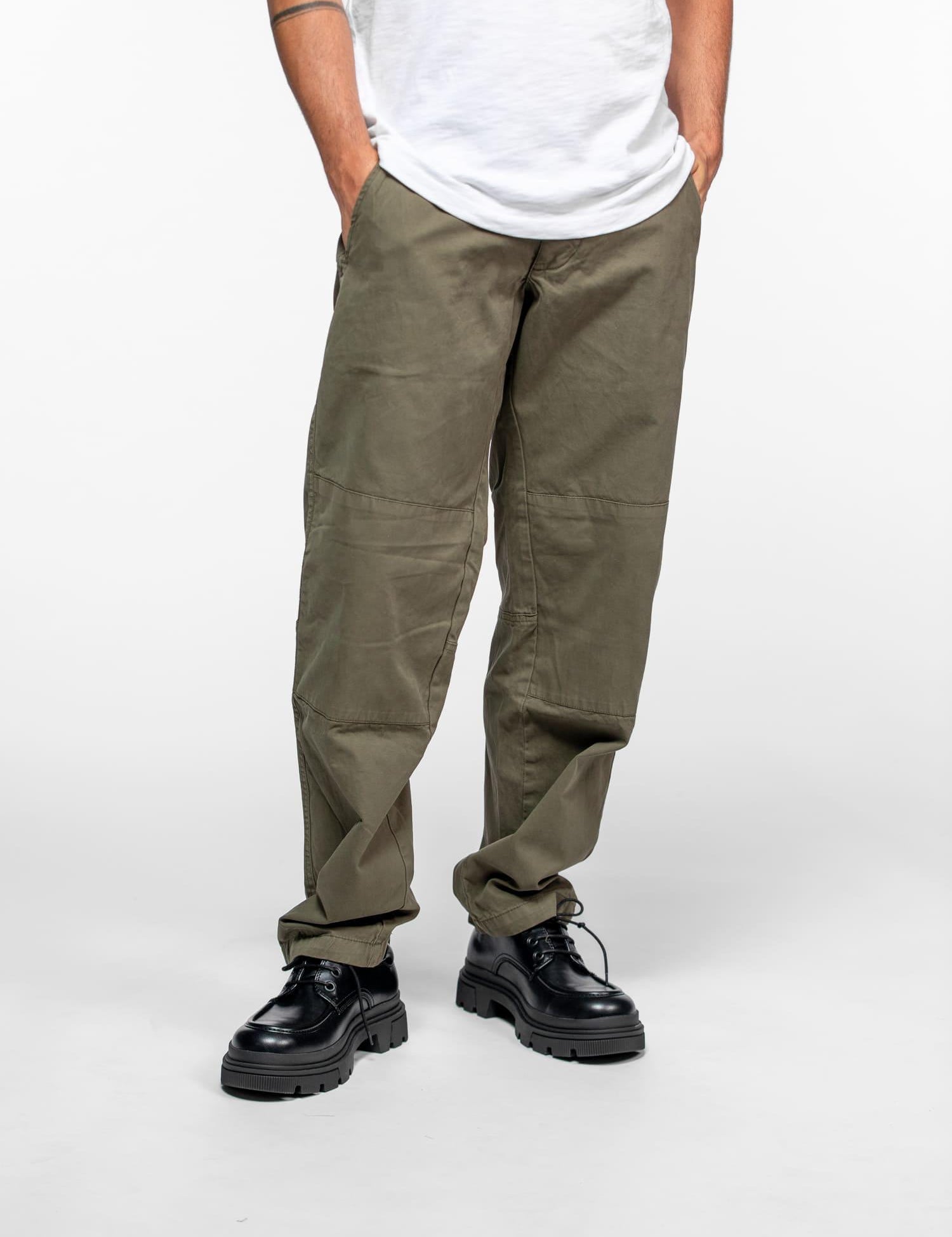 DAYTONA 73 Pantaloni worker pants uomo Auden khaki green 