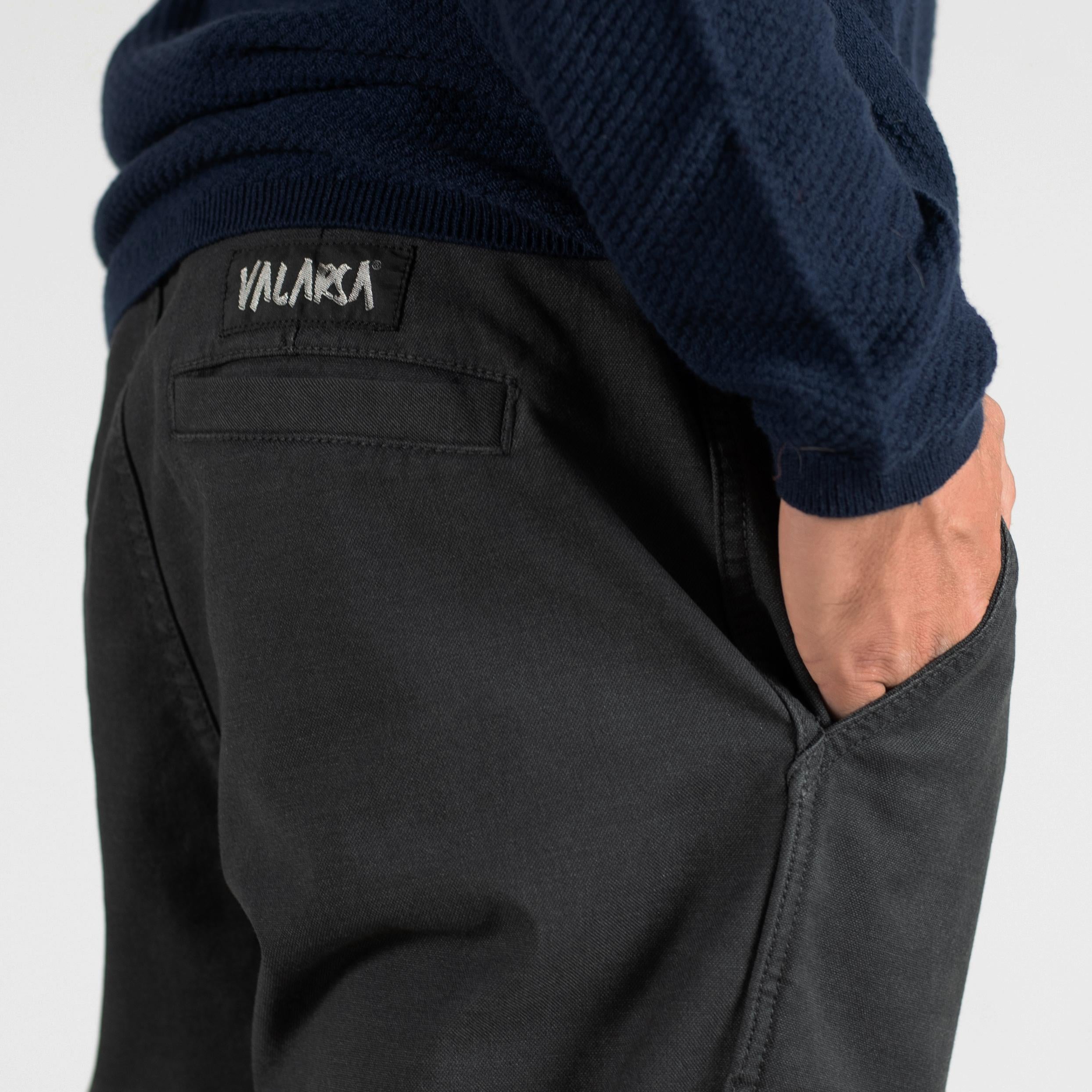 VALARSA Pantalone Spitz  in flannel light black 