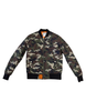 Bomber Max Camo camouflage imbottito con zip frontale