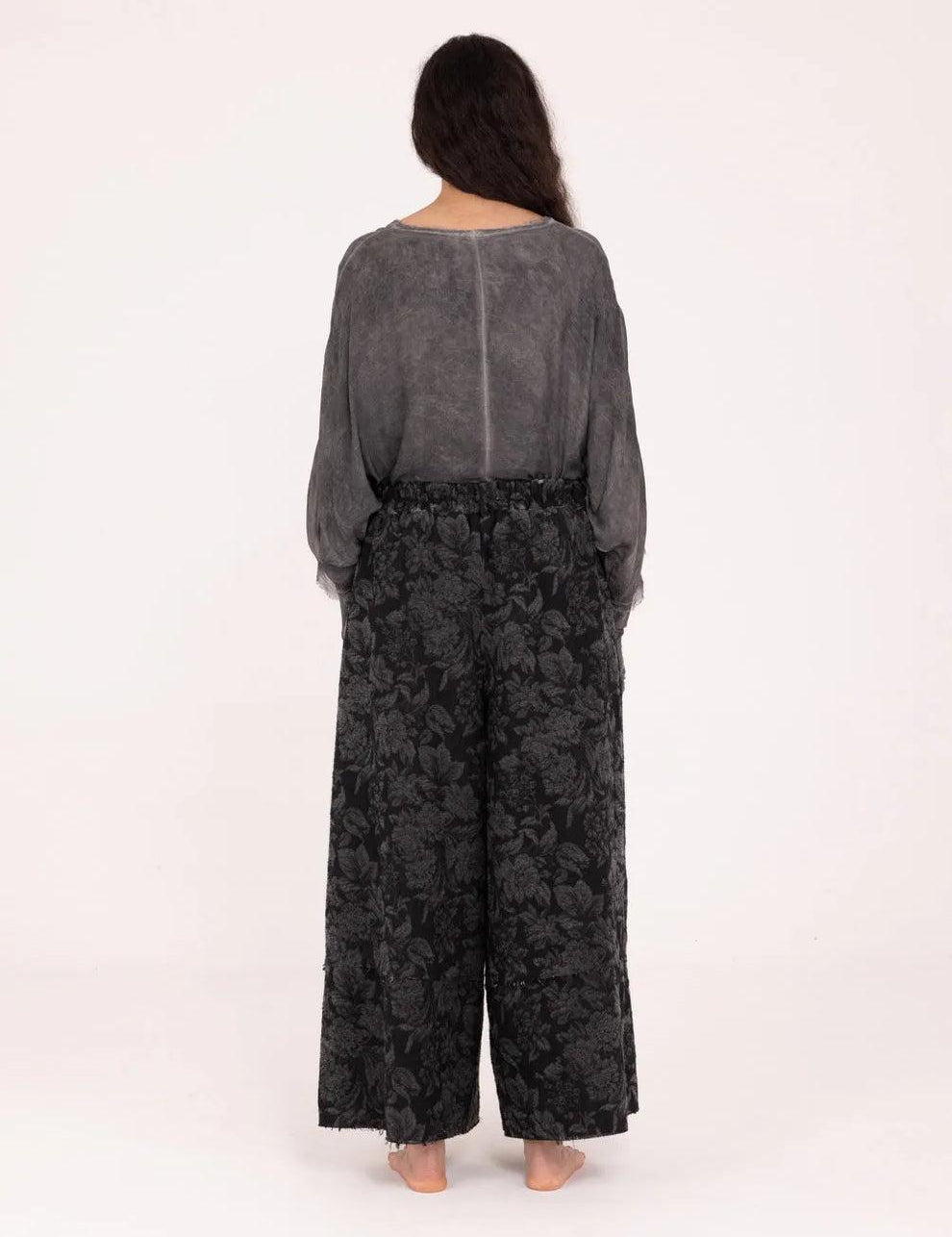 SANCTAMUERTE Pantalone donna Palazzo S192 