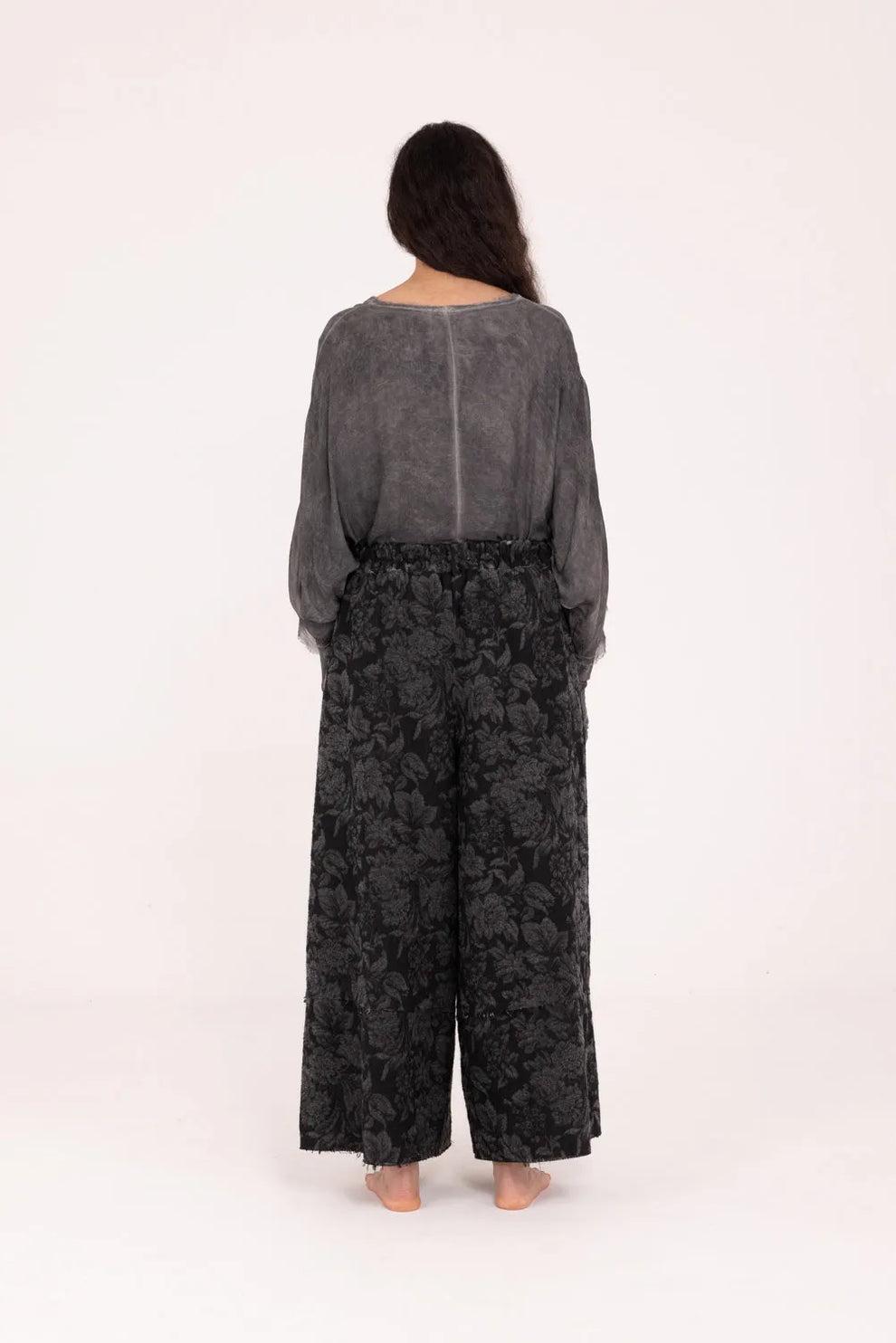 SANCTAMUERTE Pantalone donna Palazzo S192 