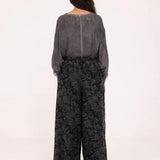 SANCTAMUERTE Pantalone donna Palazzo S192 