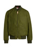 Men's light green bomber jacket in water-repellent cotton