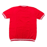 RAKKI Maglia unisex T-Crown cotone rosso vintage 