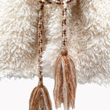 HANAMI D'OR Gilet Donna Eco Pelliccia panna/rosa antico 