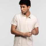 DAYTONA 73 Polo uomo Brody in spugna panna 