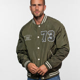 DAYTONA 73 Bomber uomo in nylon verde khaki Oshawa 