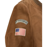 STEVE MCQUEEN Giacca uomo in pelle scamosciata Stan Havane 