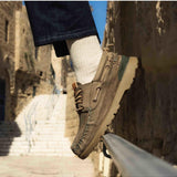 SATORISAN Sneakers uomo in pelle Earth Premium Loden 