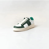 SAINT SNEAKERS Sneakers uomo in pelle Tennis bianche e verdi 