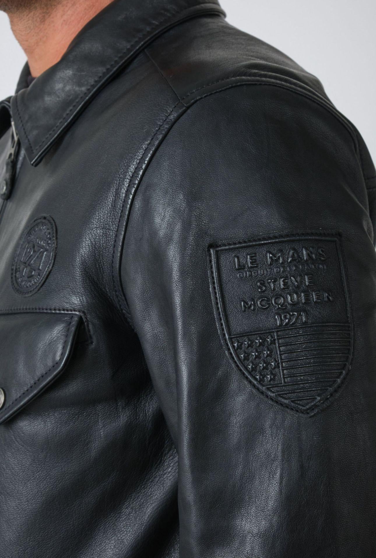 STEVE MCQUEEN Giacca uomo in pelle Sedwick 