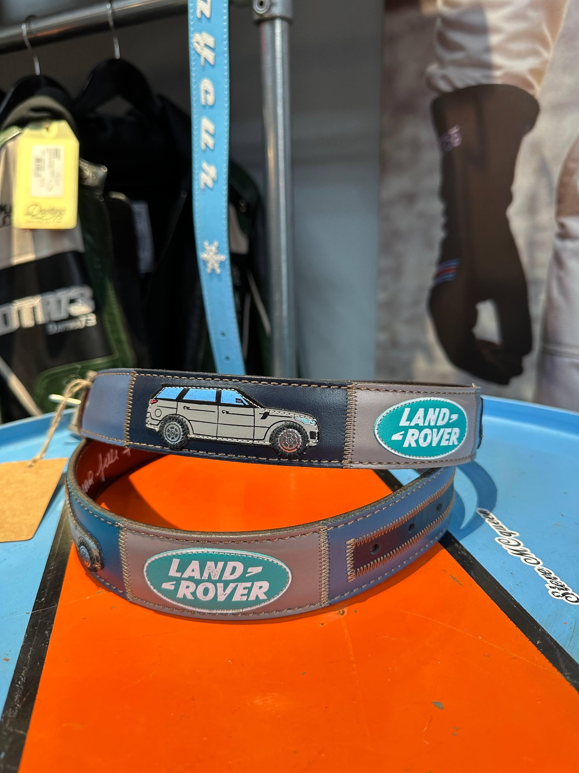 DESIGN arTIGIANALE Cintura artigianale in pelle Land Rover 
