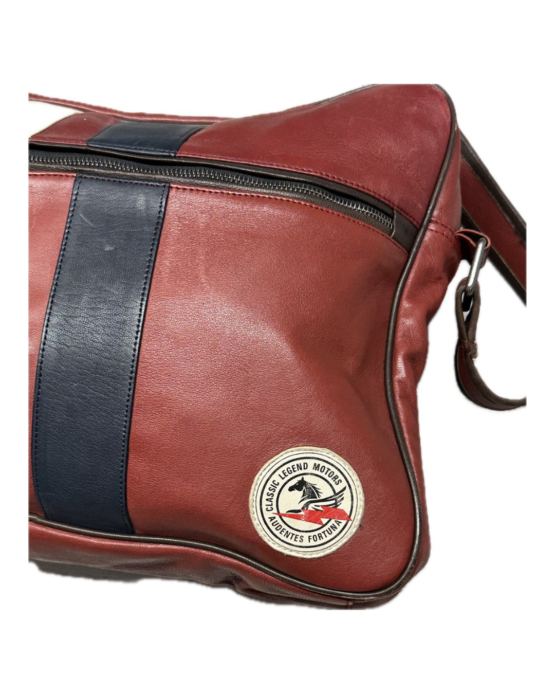 LE MANS Borsa messenger in pelle rossa Le Mans 