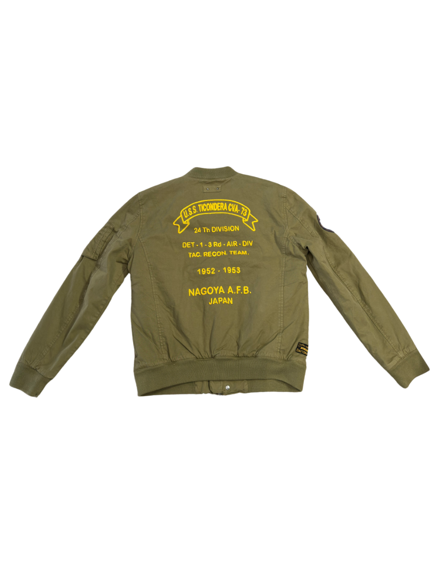 DAYTONA 73 Giubbotto Corpus Prescott Twill in cotone verde 