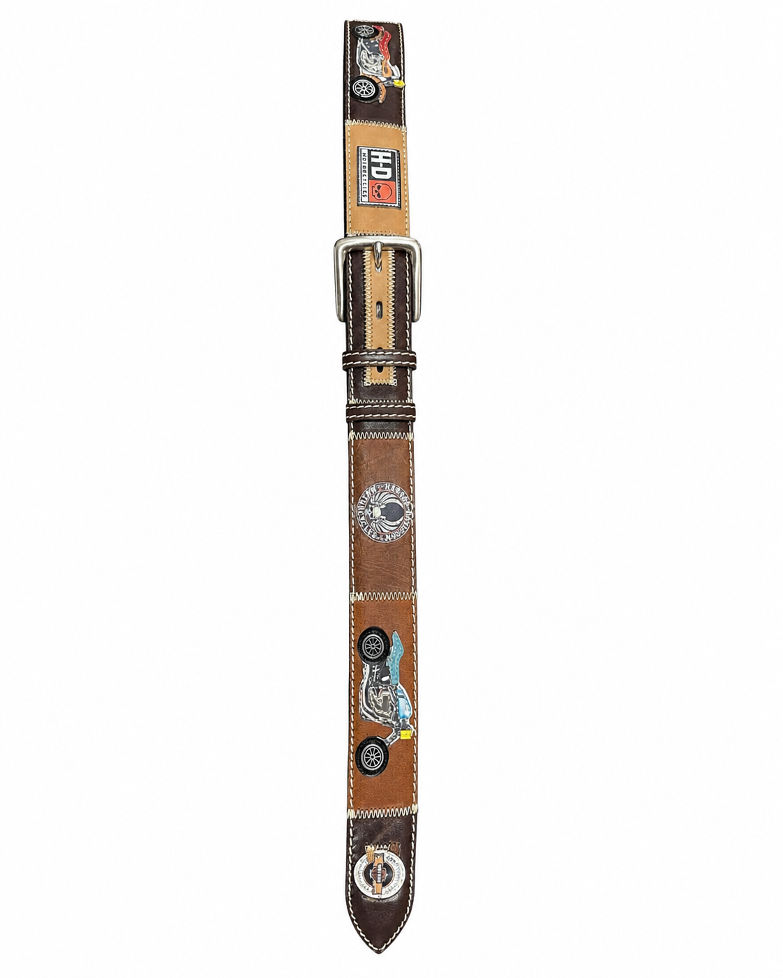 RED BELTS Cintura artigianale in pelle Harley 