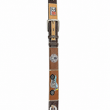 RED BELTS Cintura artigianale in pelle Harley 