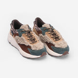 MONTESPORT Scarpe Evelyne Beige/Brown green - D02G 