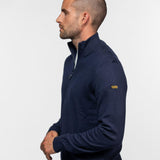DAYTONA 73 Cardigan Arnold uomo navy in cotone e cashmere con zip 