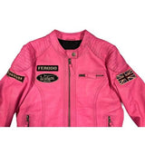WARSON Giacca donna in pelle Grand Prix rosa 