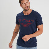 DAYTONA 73 T-shirt uomo American Slub navy 