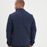 DAYTONA 73 Giacca trapuntata uomo in nylon blu Darrington 