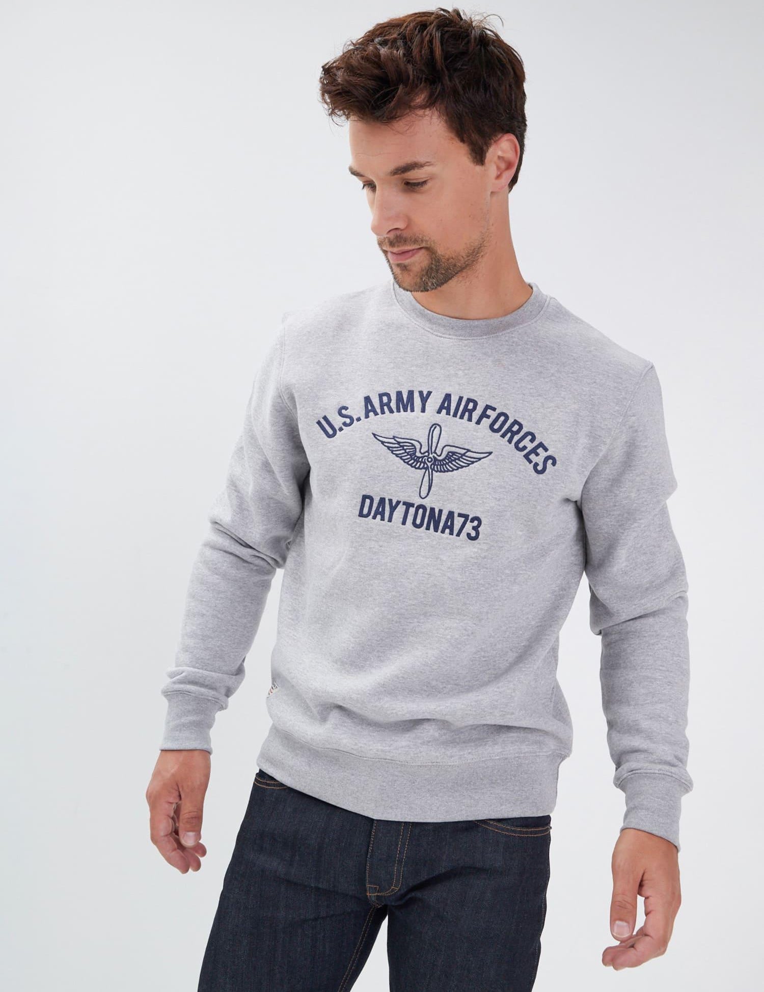 DAYTONA 73 Felpa uomo Florida grigia 
