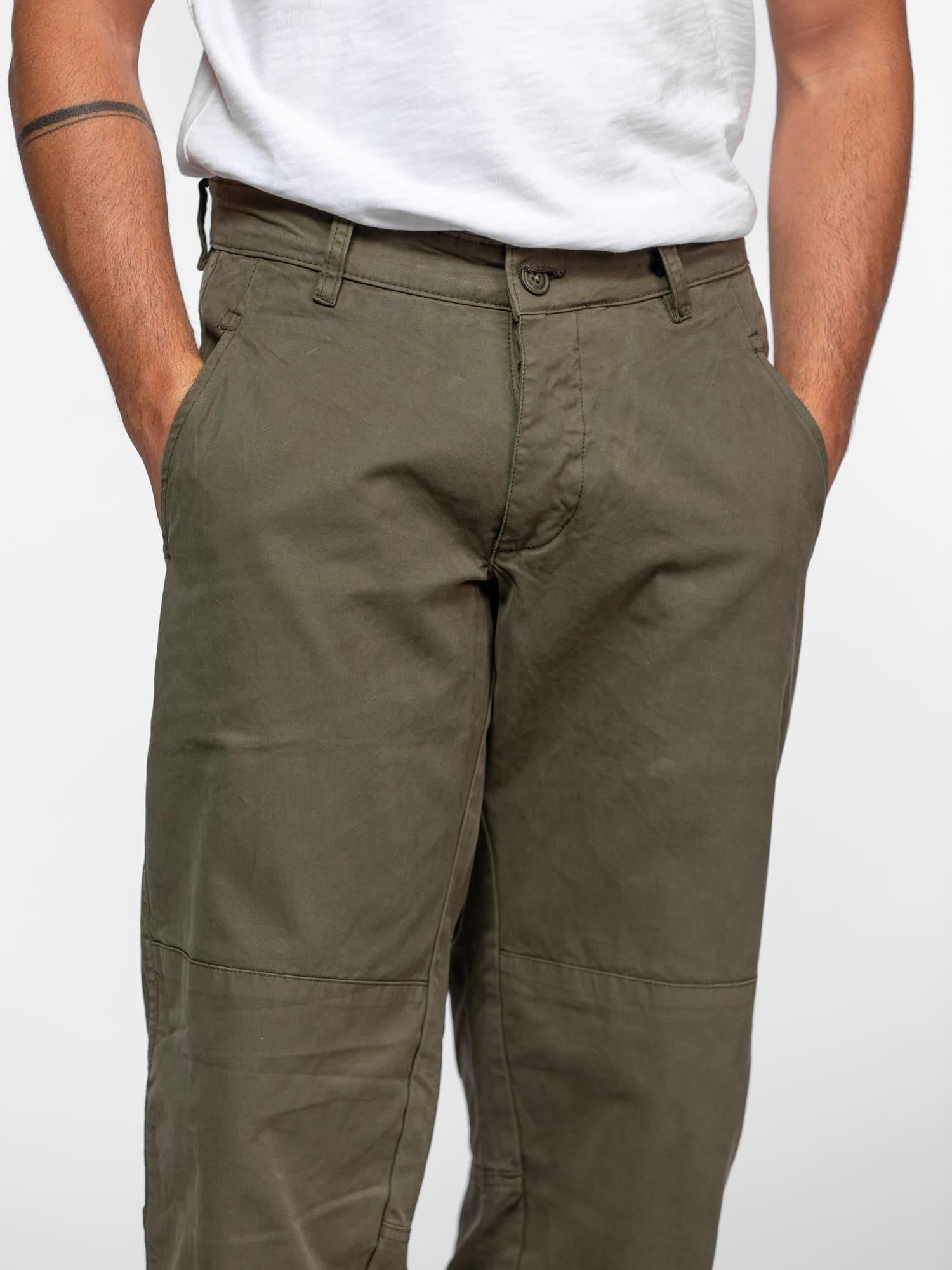 DAYTONA 73 Pantaloni worker pants uomo Auden khaki green 