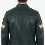 STEVE MCQUEEN Giubbotto uomo in pelle Bill Petrol 