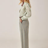 MAISON HOTEL Pantalone donna Theodore Western Lace in cotone ricamato 
