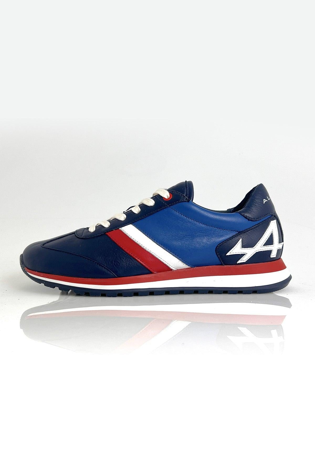 CLM Sneakers uomo Alpine Berlinette Royal Blue in pelle 