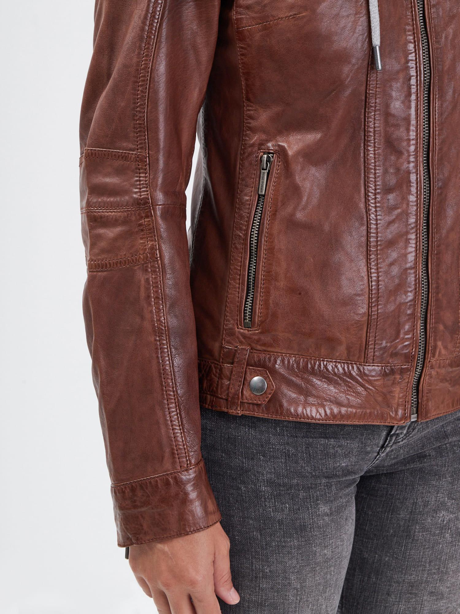 ROSE GARDEN Giubbotto Silene in pelle bison 