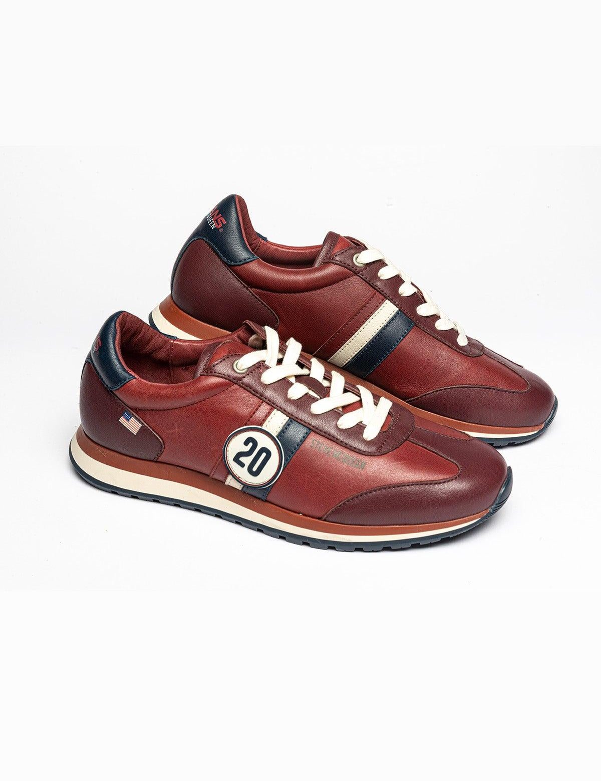 CLM Sneakers in pelle rosso scuro uomo Cool 