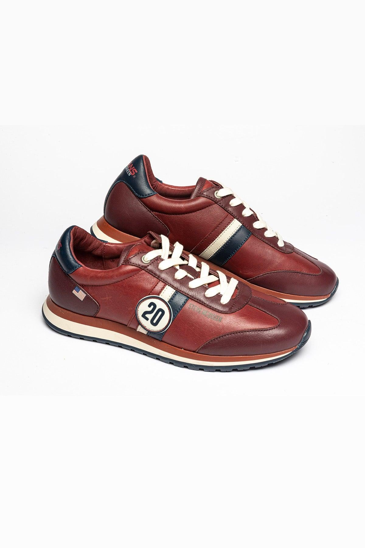 CLM Sneakers in pelle rosso scuro uomo Cool 