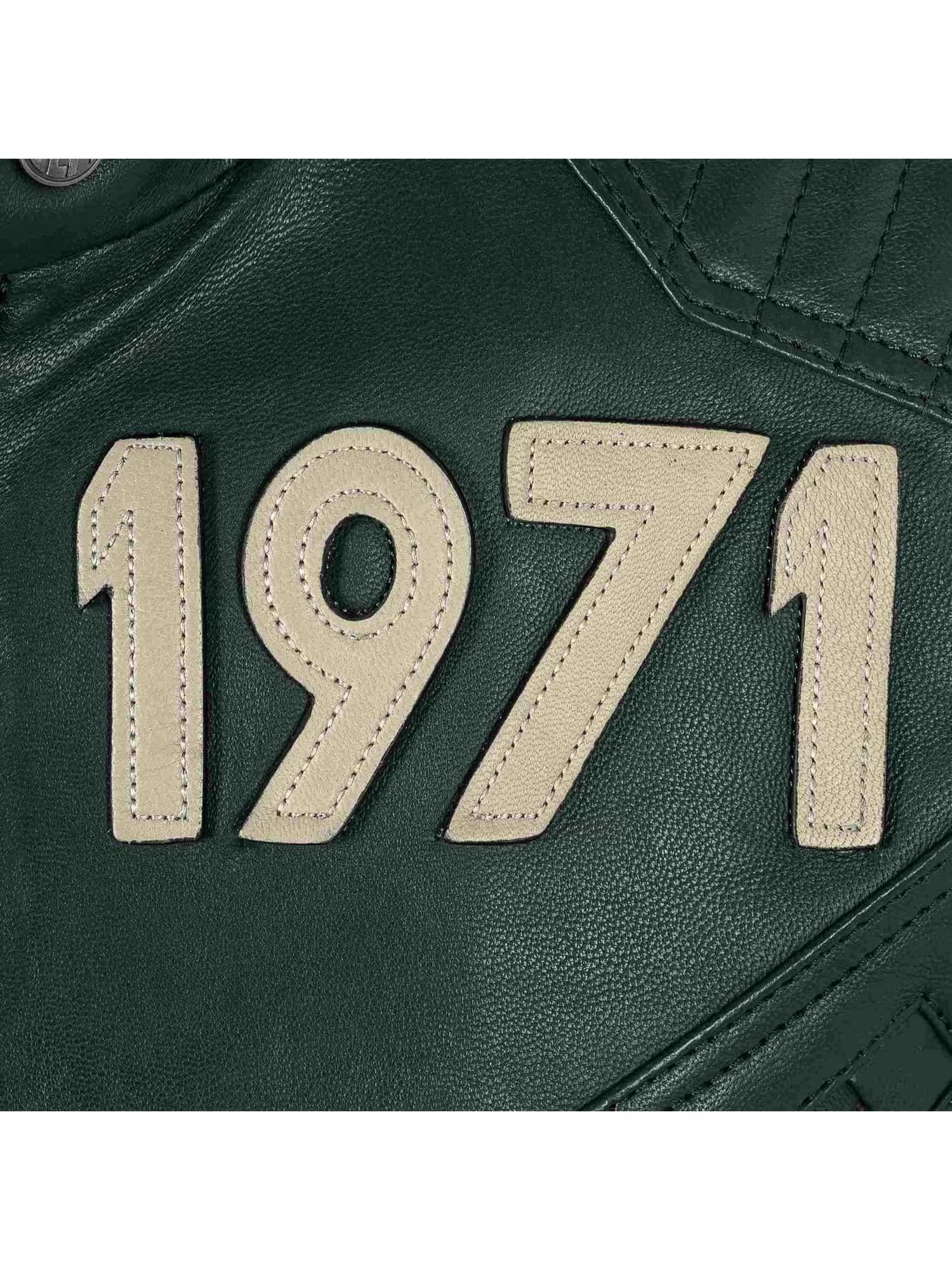 STEVE MCQUEEN Giubbotto uomo in pelle Bill Petrol 