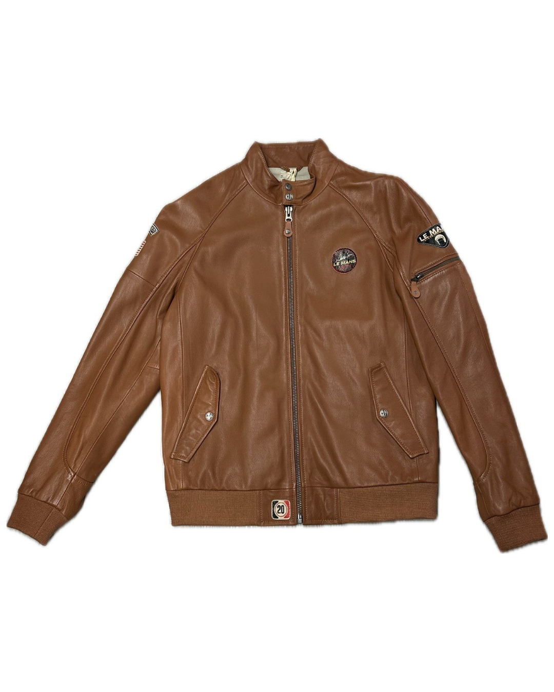 STEVE MCQUEEN Giacca uomo in pelle havane Harry 